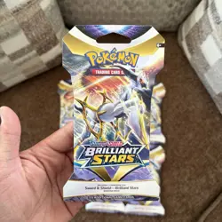 Brilliant Stars Sleeved Booster Pack Art Set (x6 SEALED Packs) Pokemon 2022 - Image 2