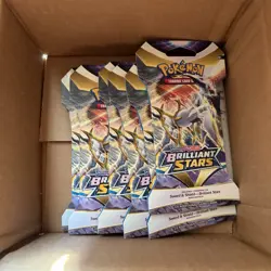 Brilliant Stars Sleeved Booster Pack Art Set (x6 SEALED Packs) Pokemon 2022 - Image 5
