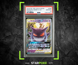 Pokemon PSA 10 Gengar & Mimikyu GX 038/095 Sun Moon Tag Bolt Tag Team Japanese - Image 1