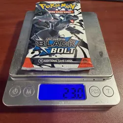 Very Heavy 23.0 Pokemon TCG SV 10.5 Black Bolt Booster Pack Sealed! - Image 1