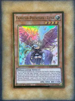 Yugioh Familiar-Possessed - Lyna MGED-EN013 Gold Rare 1st Ed NM - Image 1