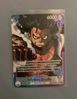 Monkey.D.Luffy (040) (Alternate Art) OP11-040 A Fist of Divine Speed Foil - Image 1