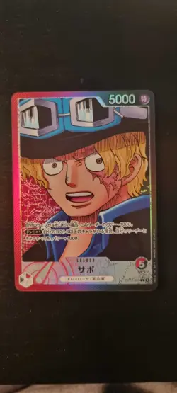 One Piece TCG CCG - Sabo Leader (Alt Art Parallel) OP13-004 Japanese NM - Image 1