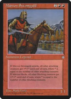 1995 Magic The Gathering: Ice Age Marton Stromgald Light Play - Image 1