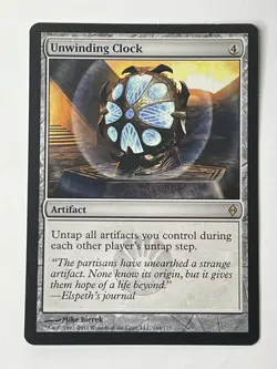 Unwinding Clock New Phyrexia Regular Magic The Gathering MTG LP/NM - Image 1