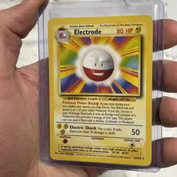 POKEMON ELECTRODE VINTAGE WOTC BASE SET NON-HOLO 21/102 NINTENDO RARE CARD LP+ - Image 2