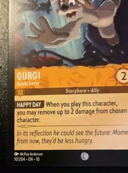 Gurgi - Apple Lover 10/204 Common Whispers In The Well Disney Lorcana TCG - Image 4