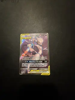 Pokemon TCG: Mewtwo & Mew GX (Full Art) Ultra Rare 222/236 SM Unified Minds - Image 2