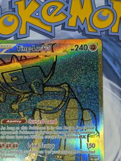 Ting-Lu Ex 244/091 Hyper Rare Gold Holo SV: Paldean Fates Pokemon Tcg Nm - Image 4