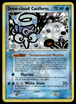 Snow-cloud Castform 25/101 Hidden Legends Reverse Holo English Pokemon Card - Image 1