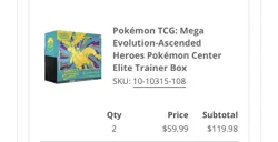 2x Ascended Heroes Pokemon Center Elite Trainer Box (2ETB) CONFIRMED PRESALE🔥 - Image 2