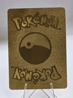 Pokemon Mewtwo GX 190hp Gold Foil Fan Art Collector Card TCG - Image 2