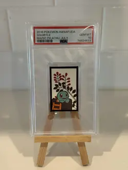 HANAFUDA MARIO PIKACHU - SQUIRTLE WARTORTLE BLASTOISE-SEQUENTIAL- PSA GRADE 10 - Image 3