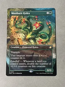Mossborn Hydra Borderless MTG Magic the Gathering Card NM Near Mint FDN - Image 1