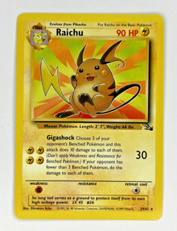 1999 Raichu 29/62 Fossil Non Holo Rare Pokemon TCG Cards WOTC Vintage - LP/NM - Image 1