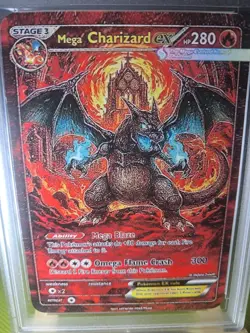 Mega Charizard EX 7/33 – PSA Style Slab – GEM MINT 10 Display Card Special Art - Image 1