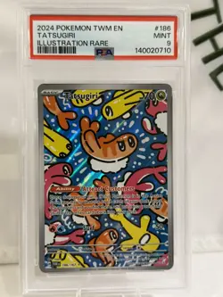Tatsugiri Holo Illustration Rare Pokemon Card Twilight Masquerade 186/167 PSA 9 - Image 1