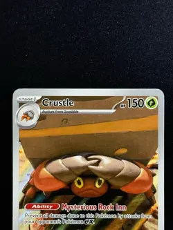 Pokemon TCG Crustle Rare Holo Illustration Card 186/182 Sv10: Destined Rivals NM - Image 3