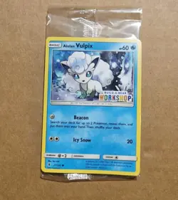 Pokemon Alolan Vulpix Build-A-Bear Workshop Promo Card Sealed - Image 1