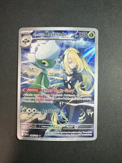 Cynthia's Roserade 184/182 Illustration Rare Destined Rivals Pokemon Card NM - Image 1