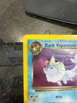 Pokemon TCG Card English Legendary Collection Dark Vaporeon 9/110 Rare Holo LP - Image 2