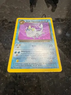 Pokemon TCG Card English Legendary Collection Dark Vaporeon 9/110 Rare Holo LP - Image 4
