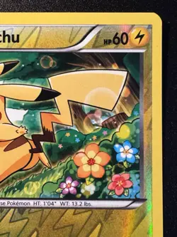 Pikachu 27/111 XY Furious Fists Pokemon Card Reverse Holo Foil Rare LP - Image 4
