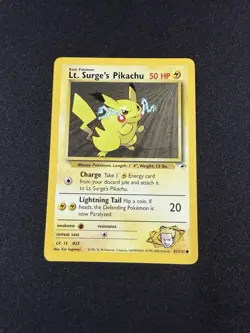 Lt. Surge's Pikachu 81/132 - Gym Heroes - Pokemon Card HP - Image 1