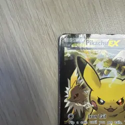 Pokemon Pikachu EX XY124 Black Star Promo 2016 Holo Card TCG MP to HP - Image 5