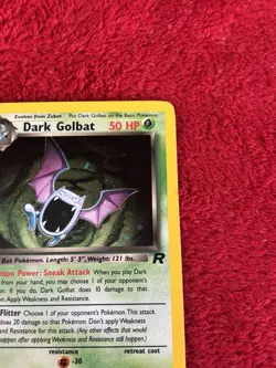 Dark Golbat 7/82 Team Rocket Holo Wotc Pokemon Card Lp+ - Image 2