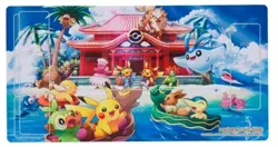 Pokemon Card Game Rubber Play Mat Pokemon Center Okinawa - Image 1