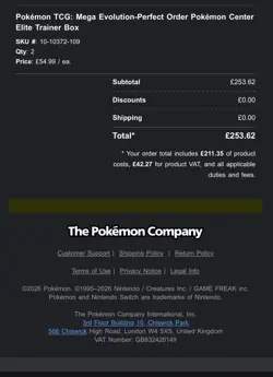 2 x Pokemon Center Elite Trainer Box Mega Evolution Perfect Order ETB *PRESALE* - Image 2