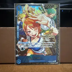 One Piece TCG Regional Top 64 Championship Nami Card OP09-050 Sealed English NM - Image 1