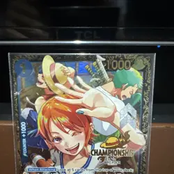 One Piece TCG Regional Top 64 Championship Nami Card OP09-050 Sealed English NM - Image 5