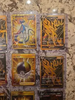 Pokemon Lot X12 Cards - Gold Hyper Rare Alternative Art HOLO rainbow Ultra Ball - Image 3