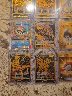 Pokemon Lot X12 Cards - Gold Hyper Rare Alternative Art HOLO rainbow Ultra Ball - Image 5