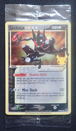 Greninja Gold Star SWSH144 - Pokemon Celebrations ETB Promo Card - New Sealed - Image 1