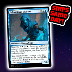 Sakashima's Student - Custom Art Magic: The Gathering Playtest Card - Commander - Image 1