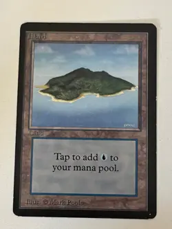 Magic the Gathering MTG Beta Island v.1 (BLUE) MP (Beta Bob) - Image 1