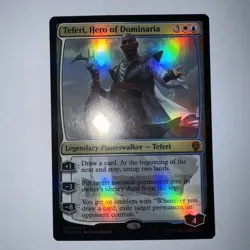 MTG Dominaria Teferi, Hero Of Dominaria Foil NM - Image 1