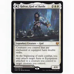 Magic The Gathering MTG Halvar, God of Battle || Sword of the Realms Regular B6 - Image 1