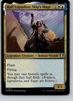 Raff Capashen, Ship's Mage - CMM - FOIL - 351 - MTG - Image 1