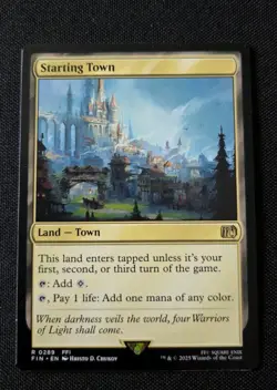 MTG - Starting Town - Final Fantasy - Near Mint Rare - FIN #289 Non Foil - Image 1