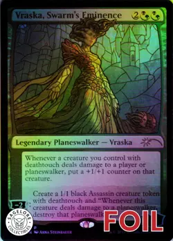 MTG Vraska, Swarm's Eminence (Stained) (536) | LP Foil | Secret Lair Drop {SLD} - Image 1
