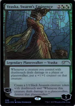 MTG Vraska, Swarm's Eminence (Stained) (536) | LP Foil | Secret Lair Drop {SLD} - Image 2