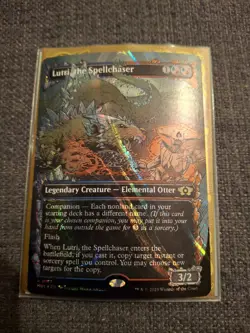 Lutri the Spellchaser BORDERLESS HALO FOIL MTG MUL 0182 Multiverse Legends NM M - Image 1