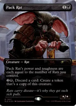 Pack Rat (Rainbow Foil) FOIL 1307 SLD Secret Lair Drop Series NM - Image 1
