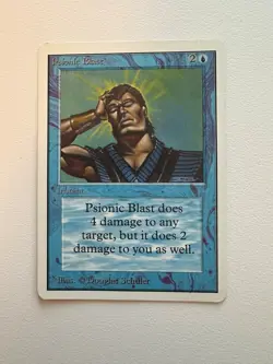 Psionic Blast Unlimited Edition Mtg MP - Image 1