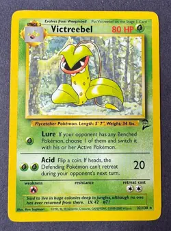 Pokemon TCG: Victreebel 32/130 Base 2-Reg-Unlimited-WOTC-Rare-LP - Image 1