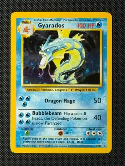Pokemon Cards Gyarados 6/102 Holo Base Set Rare NM - Image 1